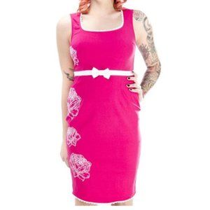 Pink with White Flowers "Hot to Trot" Dress